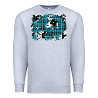 Heather Grey winter plaid cowhide pattern background Premium Sweatshirt - RanaPortraitStore