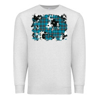 Oatmeal Heather winter plaid cowhide pattern background Premium Sweatshirt - RanaPortraitStore
