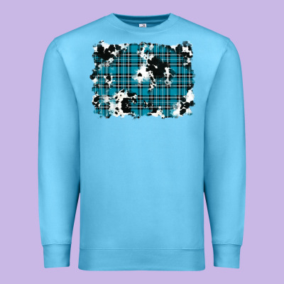 Premium Sweatshirt winter plaid cowhide pattern background