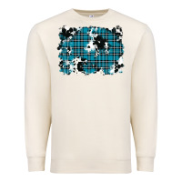 Sandshell winter plaid cowhide pattern background Premium Sweatshirt - RanaPortraitStore