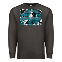 Smoke winter plaid cowhide pattern background Premium Sweatshirt - RanaPortraitStore