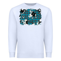 White winter plaid cowhide pattern background Premium Sweatshirt - RanaPortraitStore