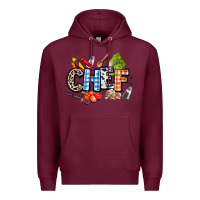 Burgundy chef Premium Hoodie - AdoDesignShop