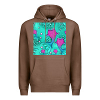 Chestnut mermaid tail seamless pattern Premium Hoodie - HRA Design Shop