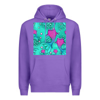 Purple mermaid tail seamless pattern Premium Hoodie - HRA Design Shop