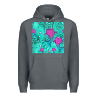 Rock mermaid tail seamless pattern Premium Hoodie - HRA Design Shop