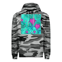 Slate Camo mermaid tail seamless pattern Premium Hoodie - HRA Design Shop
