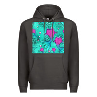 Smoke mermaid tail seamless pattern Premium Hoodie - HRA Design Shop