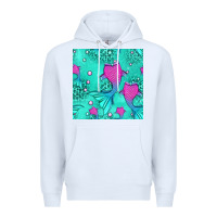 White mermaid tail seamless pattern Premium Hoodie - HRA Design Shop