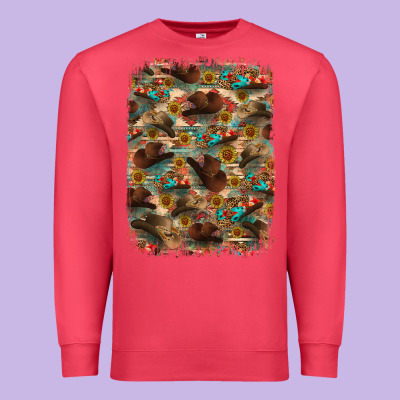 Premium Sweatshirt western  background