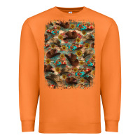 Carrot western  background Premium Sweatshirt - RanaPortraitStore