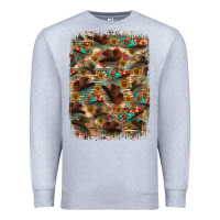 Heather Grey western  background Premium Sweatshirt - RanaPortraitStore