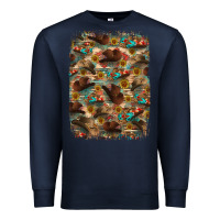 Navy western  background Premium Sweatshirt - RanaPortraitStore