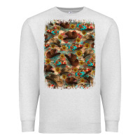Oatmeal Heather western  background Premium Sweatshirt - RanaPortraitStore