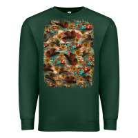Sports Green western  background Premium Sweatshirt - RanaPortraitStore