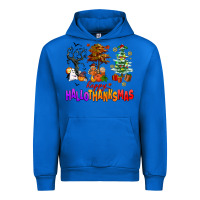 Cobalt happy hallothanksmas trees Urban Hoodie - AdoDesignShop