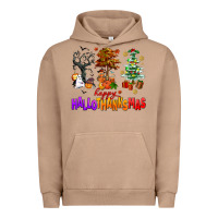 Pigment Burro happy hallothanksmas trees Urban Hoodie - AdoDesignShop