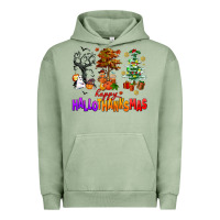 Pigment Oil Green happy hallothanksmas trees Urban Hoodie - AdoDesignShop