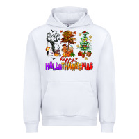 White happy hallothanksmas trees Urban Hoodie - AdoDesignShop