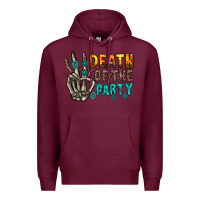 Burgundy death of party Premium Hoodie - RacoonDesign
