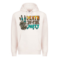 Pale Pink death of party Premium Hoodie - RacoonDesign
