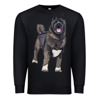 Black American akita Premium Sweatshirt - RanaPortraitStore