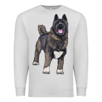 Dove Grey American akita Premium Sweatshirt - RanaPortraitStore