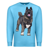 Ocean Blue American akita Premium Sweatshirt - RanaPortraitStore