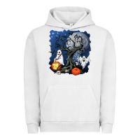 Pigment Lunar Rock halloween tree and ghosts Urban Hoodie - AdoDesignShop