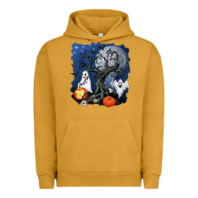 Halloween Tree And Ghosts Urban Hoodie by AdoDesignShop | Teevron