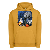 Pigment Peanut Butter halloween tree and ghosts Urban Hoodie - AdoDesignShop