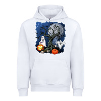 White halloween tree and ghosts Urban Hoodie - AdoDesignShop