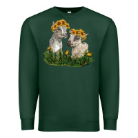 Sports Green baby goats Premium Sweatshirt - RanaPortraitStore