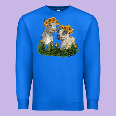 Premium Sweatshirt baby goats