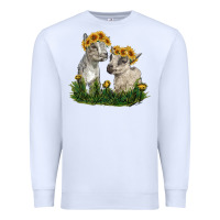 White baby goats Premium Sweatshirt - RanaPortraitStore