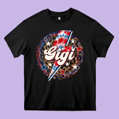 Western Gigi Patriotic 4th Of July Heavy Core Tee Designed By Lillyallendesigns