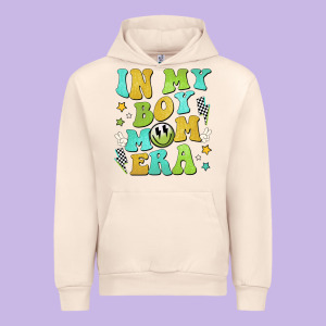 In My Boy Mom Era Urban Hoodie Designed By Jahusdesignshop