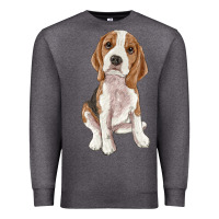 Charcoal Heather beagle Premium Sweatshirt - RanaPortraitStore