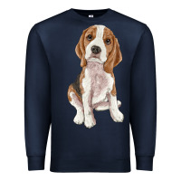 Navy beagle Premium Sweatshirt - RanaPortraitStore