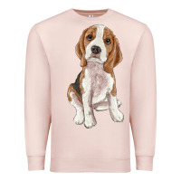 Pale Pink beagle Premium Sweatshirt - RanaPortraitStore