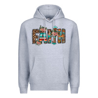 Heather Grey faith Premium Hoodie - RacoonDesign