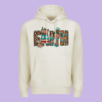 Faith Premium Hoodie Designed By Racoondesign