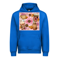 Cobalt cafecito y chisme. Urban Hoodie - JahusDesignShop