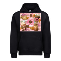 Foreset Green cafecito y chisme. Urban Hoodie - JahusDesignShop
