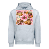 Heather Grey cafecito y chisme. Urban Hoodie - JahusDesignShop
