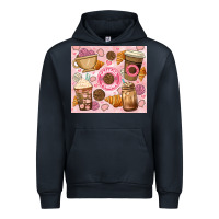 Navy cafecito y chisme. Urban Hoodie - JahusDesignShop