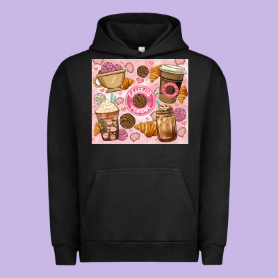 Cafecito Y Chisme. Urban Hoodie Designed By Jahusdesignshop