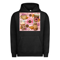 Pigment Black cafecito y chisme. Urban Hoodie - JahusDesignShop