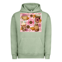 Pigment Oil Green cafecito y chisme. Urban Hoodie - JahusDesignShop