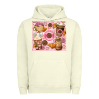 Pigment Pistachio cafecito y chisme. Urban Hoodie - JahusDesignShop